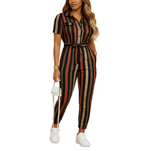 Load image into Gallery viewer, Slim Fit Button Front Jumpsuit for Women with Structured Shape
