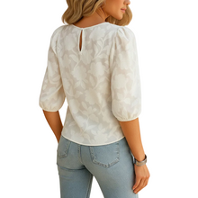 Load image into Gallery viewer, Women’s Floral Print Blouse with Lightweight Casual Fit
