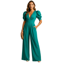 Load image into Gallery viewer, Women’s Full Length Tailored Jumpsuit with Wide Leg Fit
