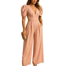 Load image into Gallery viewer, Women’s Full Length Tailored Jumpsuit with Wide Leg Fit
