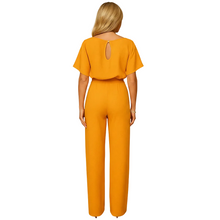 Load image into Gallery viewer, High Waist Lace Detail Jumpsuit for Women with Straight Leg Fit
