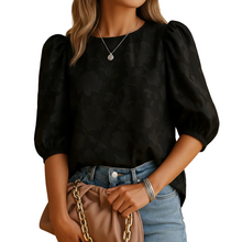 Load image into Gallery viewer, Women’s Floral Print Blouse with Lightweight Casual Fit
