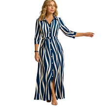 Load image into Gallery viewer, Long Summer Dress for Women with Short Sleeve Lightweight Fabric
