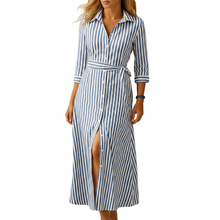 Load image into Gallery viewer, Long Summer Dress for Women with Short Sleeve Lightweight Fabric

