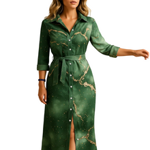 Load image into Gallery viewer, Long Summer Dress for Women with Short Sleeve Lightweight Fabric
