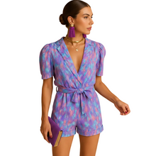 Load image into Gallery viewer, Printed Summer Jumpsuit for Women with Belted Lightweight Casual Fit
