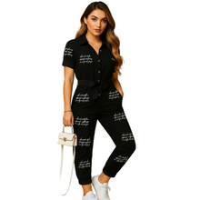 Load image into Gallery viewer, Slim Fit Button Front Jumpsuit for Women with Structured Shape
