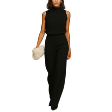 Load image into Gallery viewer, Women’s Halter Neck Wide Leg Jumpsuit for Evening Occasions
